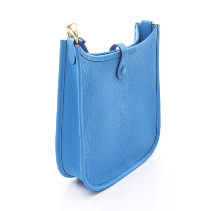 エヴリンアマゾンTPM ブルーイドラ ショルダーバッグ トリヨンクレマンス ブルー ゴールド金具 W刻印 エルメス バッグ HERMES