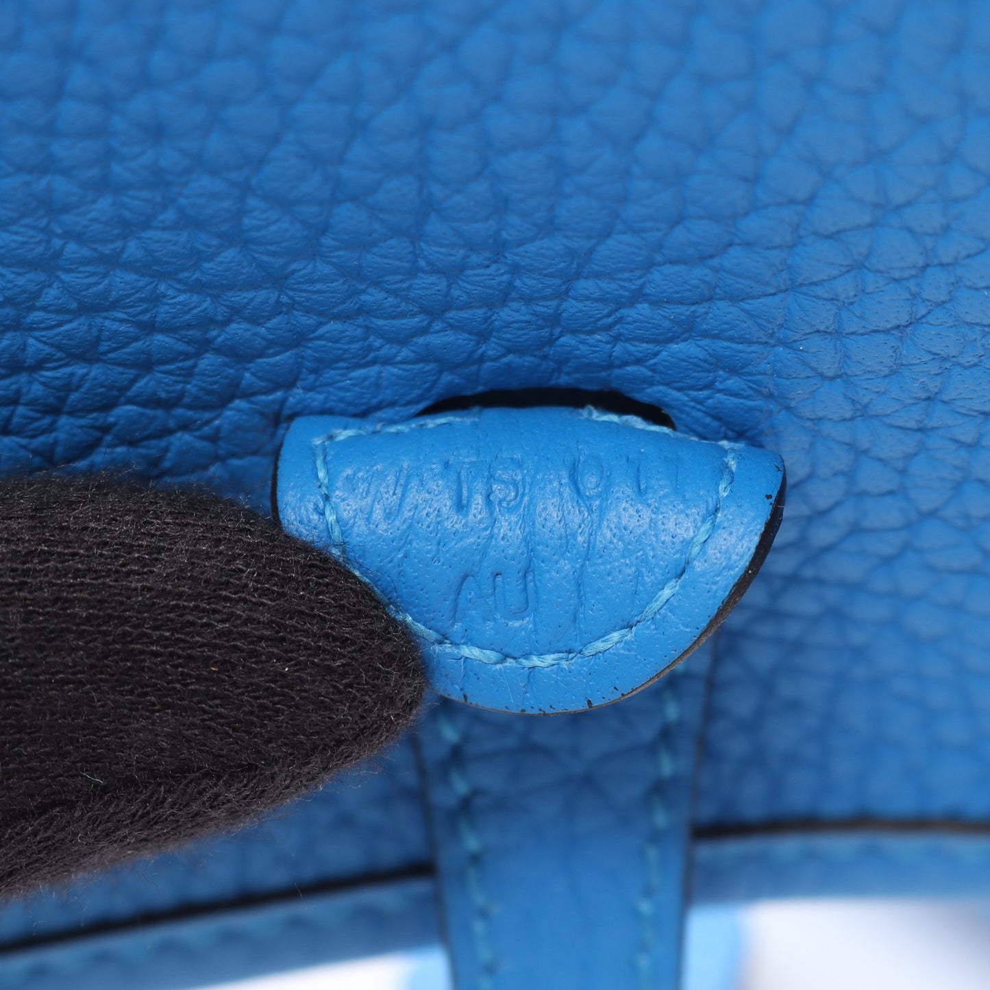 エヴリンアマゾンTPM ブルーイドラ ショルダーバッグ トリヨンクレマンス ブルー ゴールド金具 W刻印 エルメス バッグ HERMES
