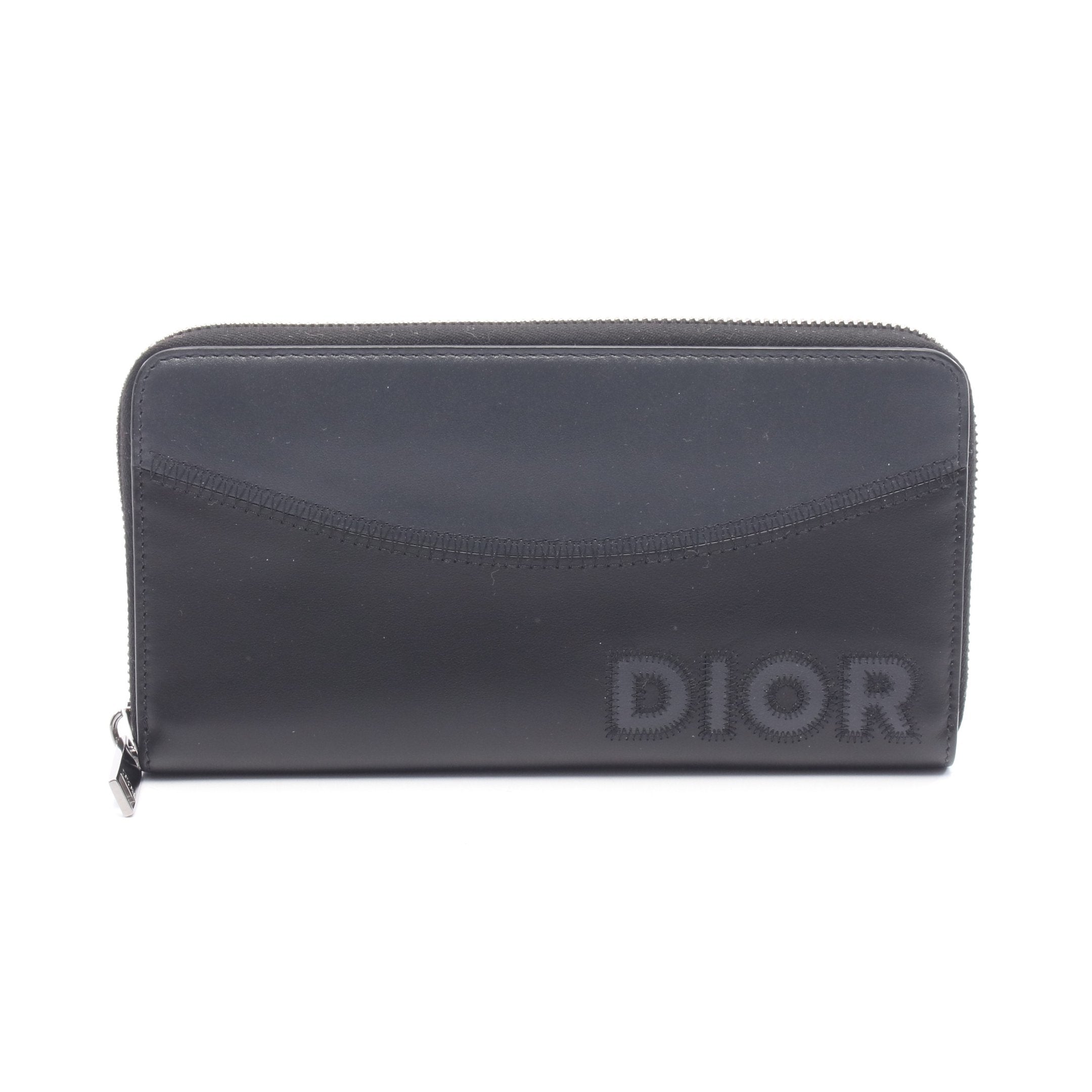 Dior クリスチャン ディオール ラウンドファスナー ケース ブラック Christian Dior（クリスチャン・ディオール） 【純正ラッピング済