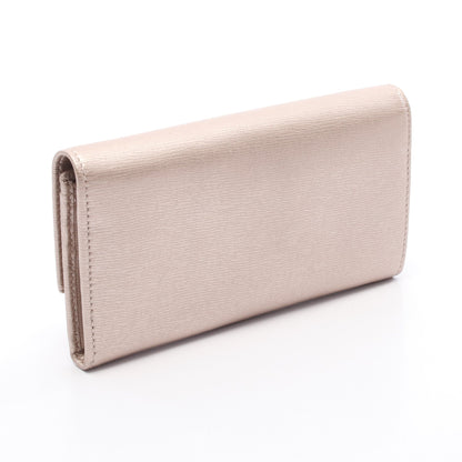 ラブリー 二つ折り長財布 レザー ピンクベージュ メタリック グッチ 財布・小物 GUCCI
