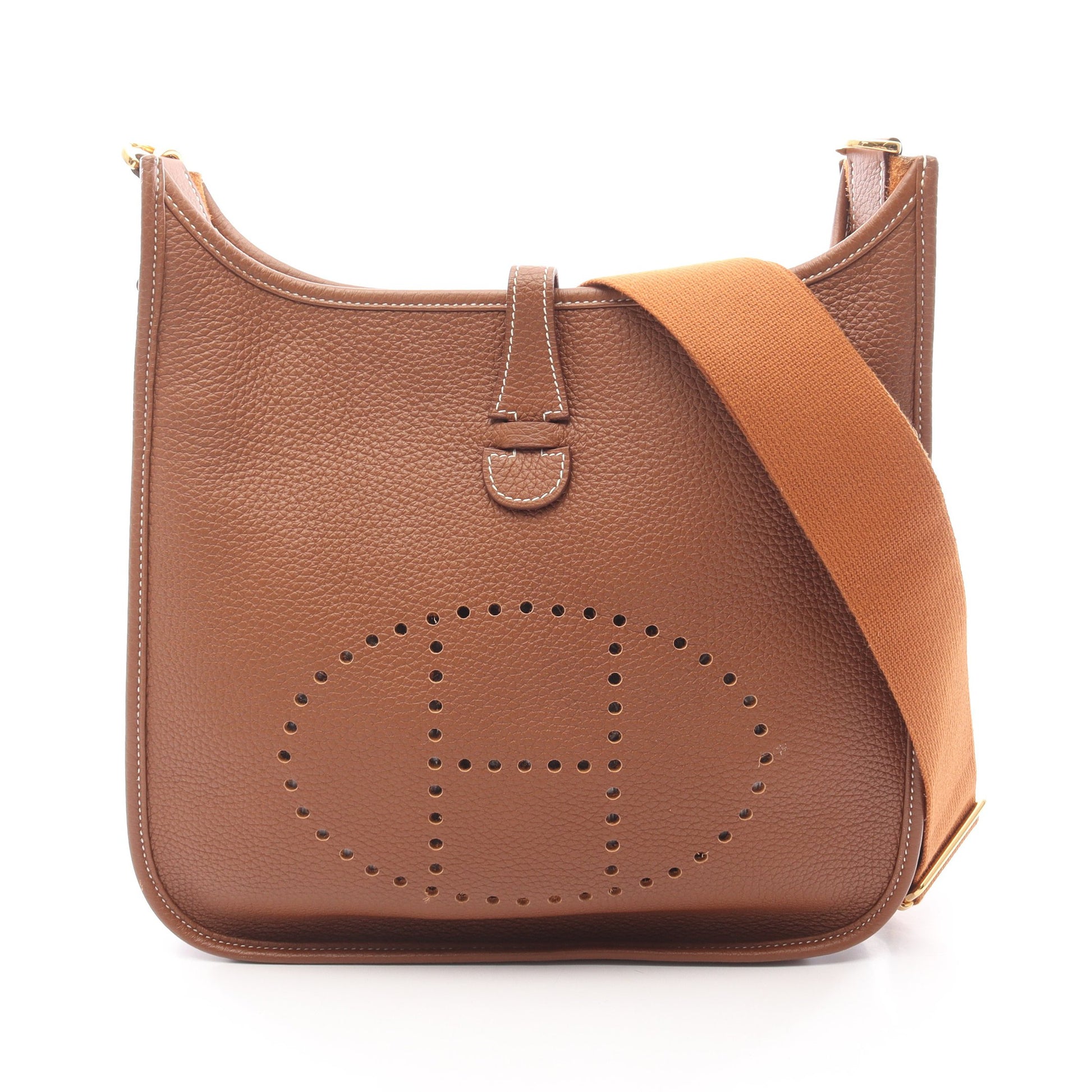 エヴリン 3 トロワ PM ゴールド ショルダーバッグ トリヨンクレマンス ブラウン ゴールド金具 B刻印 エルメス バッグ HERMES