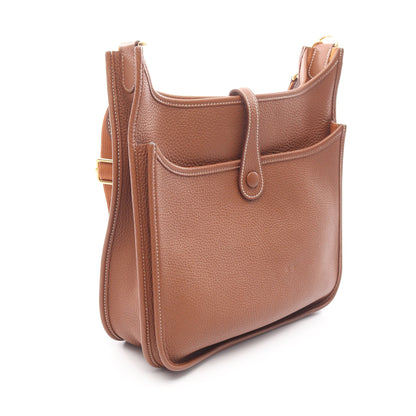 エヴリン 3 トロワ PM ゴールド ショルダーバッグ トリヨンクレマンス ブラウン ゴールド金具 B刻印 エルメス バッグ HERMES