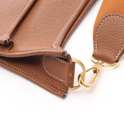 エヴリン 3 トロワ PM ゴールド ショルダーバッグ トリヨンクレマンス ブラウン ゴールド金具 B刻印 エルメス バッグ HERMES