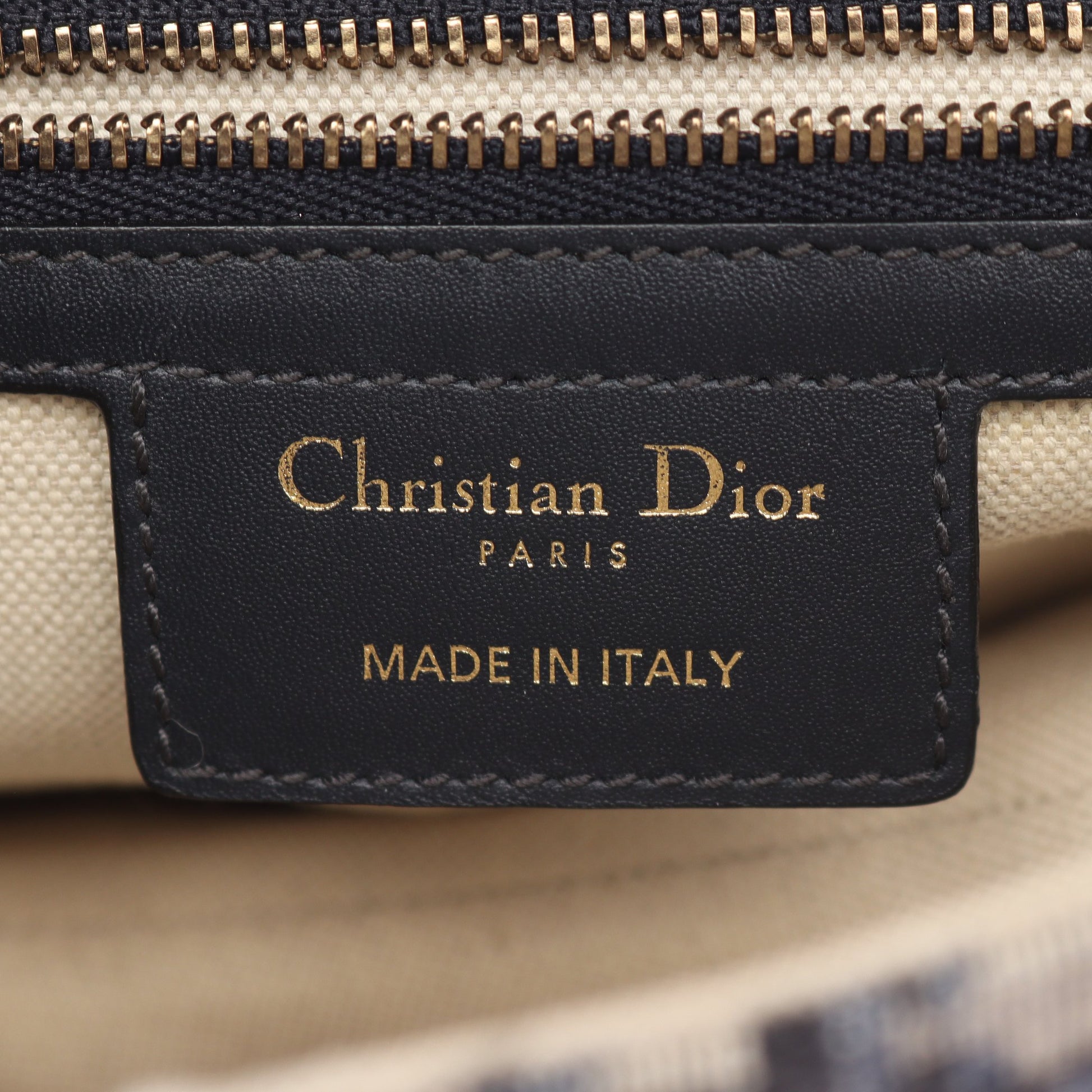 サドルバッグ オブリークジャカード ハンドバッグ キャンバス レザー ベージュ ネイビー 2WAY クリスチャンディオール バッグ Christian Dior