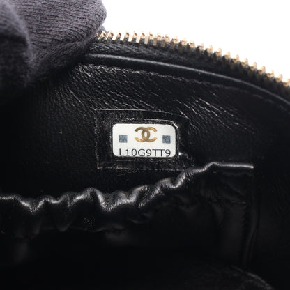 マトラッセ バニティ チェーンショルダーバッグ ラムスキン ブラック ゴールド金具 シャネル バッグ CHANEL