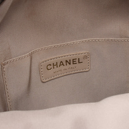 マトラッセ バックパック リュックサック ツイード レザー ベージュ マルチカラー ゴールド金具 シャネル バッグ CHANEL