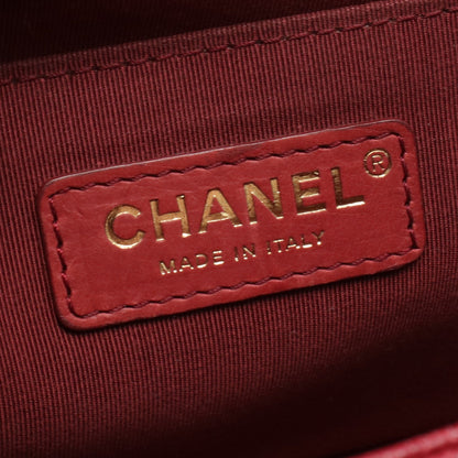 ボーイシャネル チェーンショルダーバッグ キャビアスキン レッド ゴールド金具 シャネル バッグ CHANEL