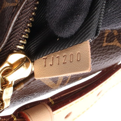 バムバッグ モノグラム ボディバッグ PVC レザー ブラウン ルイヴィトン バッグ LOUIS VUITTON