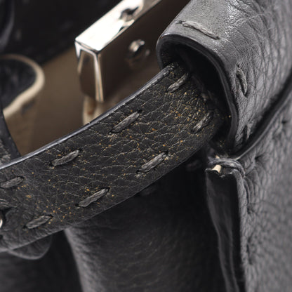 ミニピーカブー セレリア ハンドバッグ レザー グレー 2WAY フェンディ バッグ FENDI