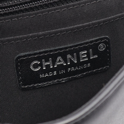 マトラッセ Wチェーンショルダーバッグ ラムスキン ブラック シルバー金具 シャネル バッグ CHANEL