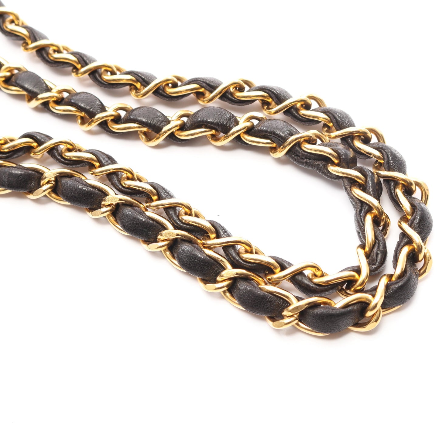 マトラッセ Wフラップ Wチェーンショルダーバッグ ラムスキン ブラック ゴールド金具 シャネル バッグ CHANEL