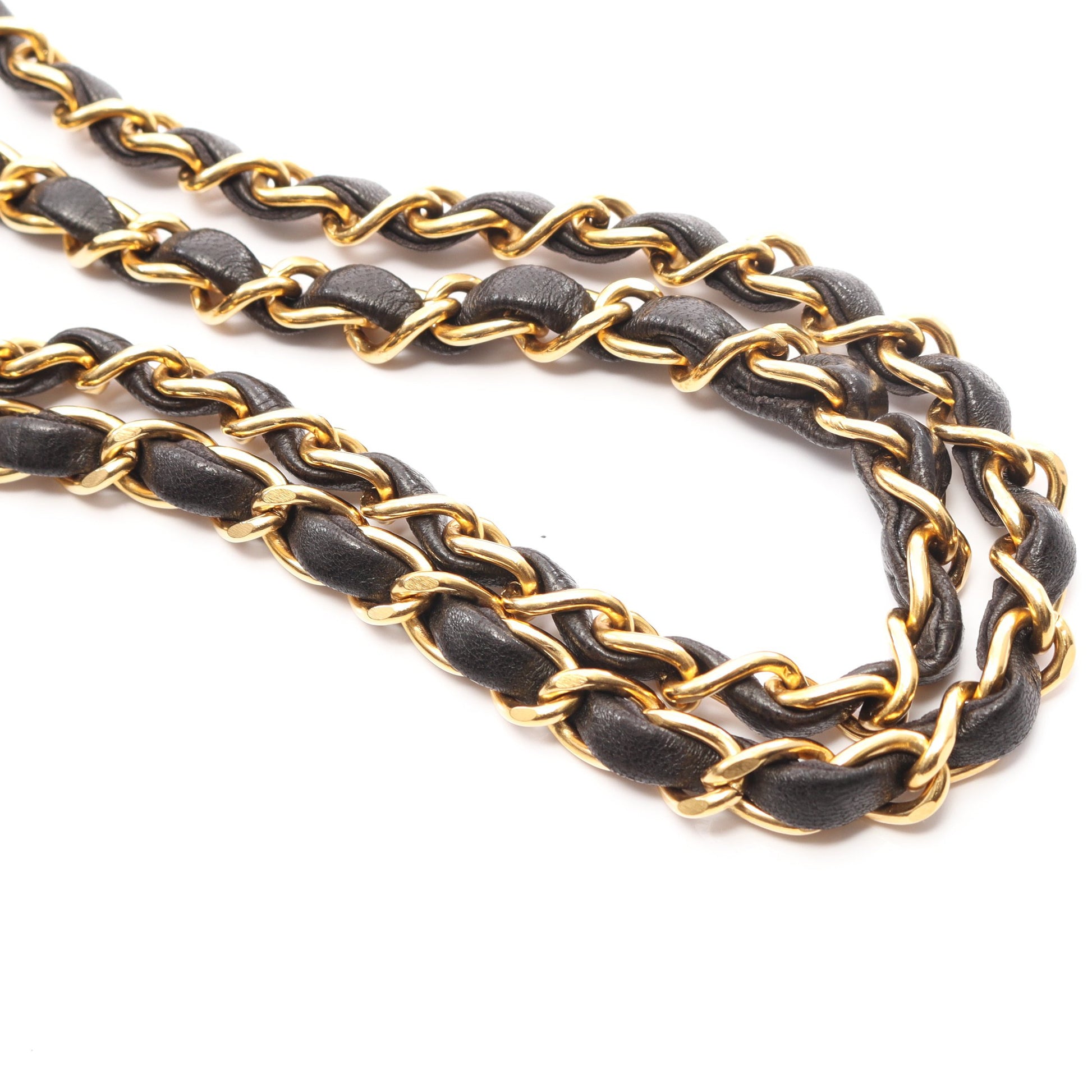 マトラッセ Wフラップ Wチェーンショルダーバッグ ラムスキン ブラック ゴールド金具 シャネル バッグ CHANEL