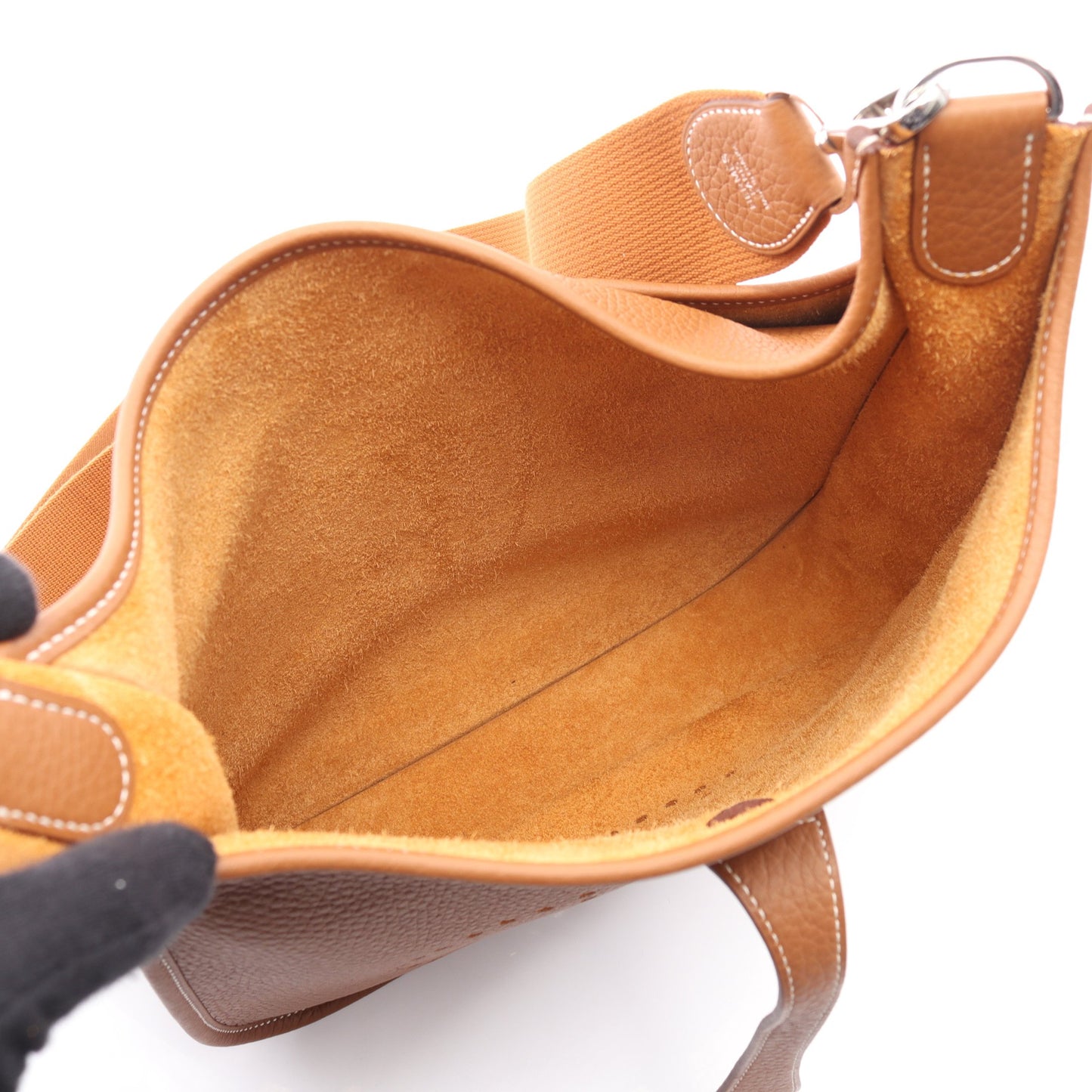 エヴリン 3 トロワ PM ゴールド ショルダーバッグ トリヨンクレマンス ライトブラウン シルバー金具 K刻印 エルメス バッグ HERMES