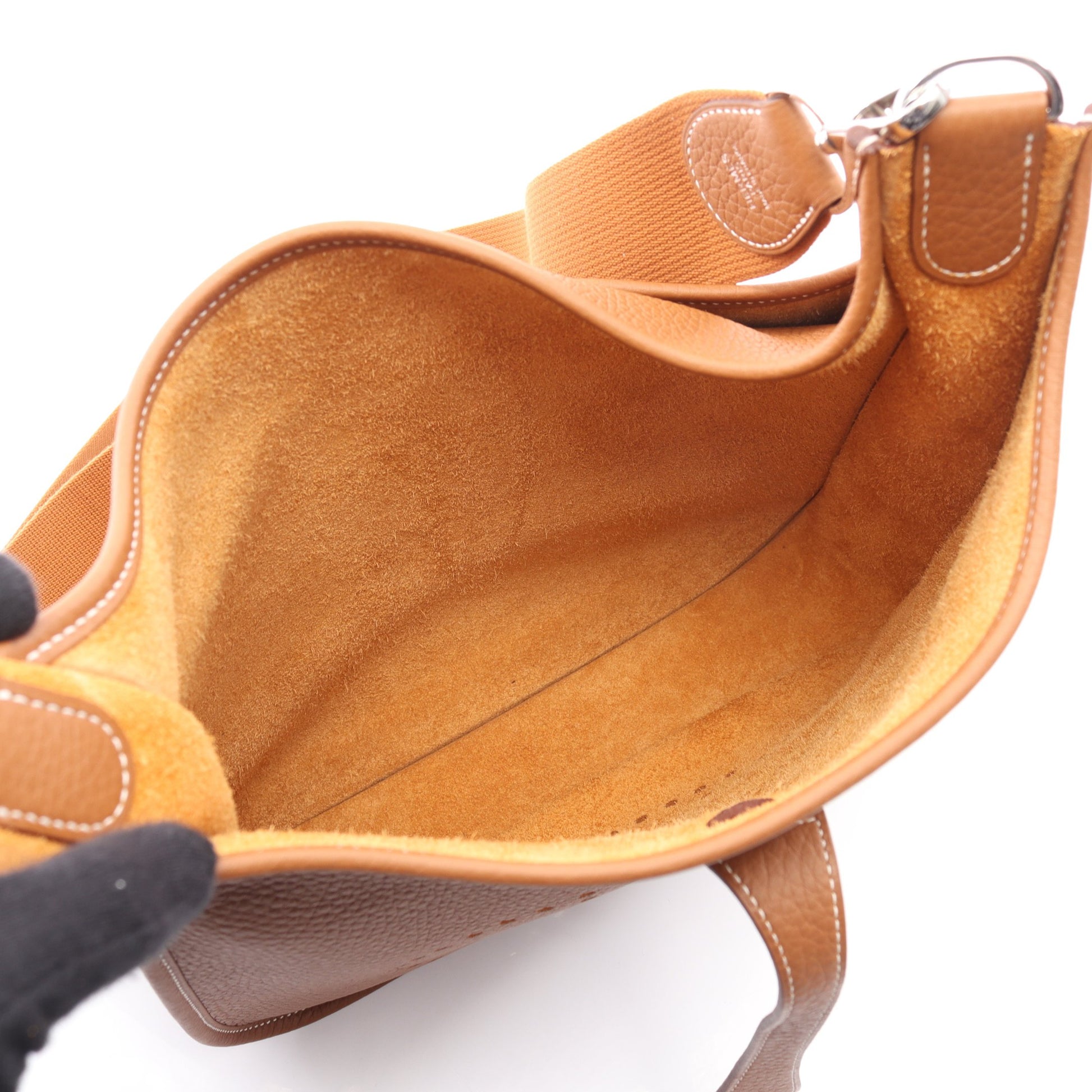 エヴリン 3 トロワ PM ゴールド ショルダーバッグ トリヨンクレマンス ライトブラウン シルバー金具 K刻印 エルメス バッグ HERMES