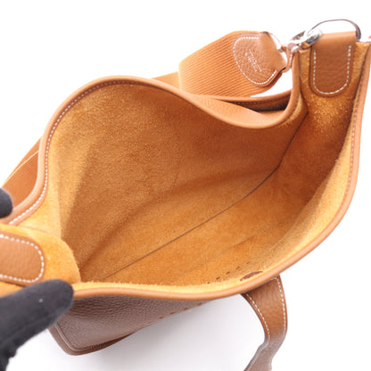 エヴリン 3 トロワ PM ゴールド ショルダーバッグ トリヨンクレマンス ライトブラウン シルバー金具 K刻印 エルメス バッグ HERMES