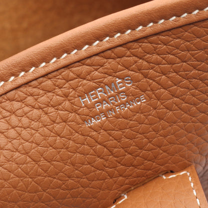 エヴリン 3 トロワ PM ゴールド ショルダーバッグ トリヨンクレマンス ライトブラウン シルバー金具 K刻印 エルメス バッグ HERMES