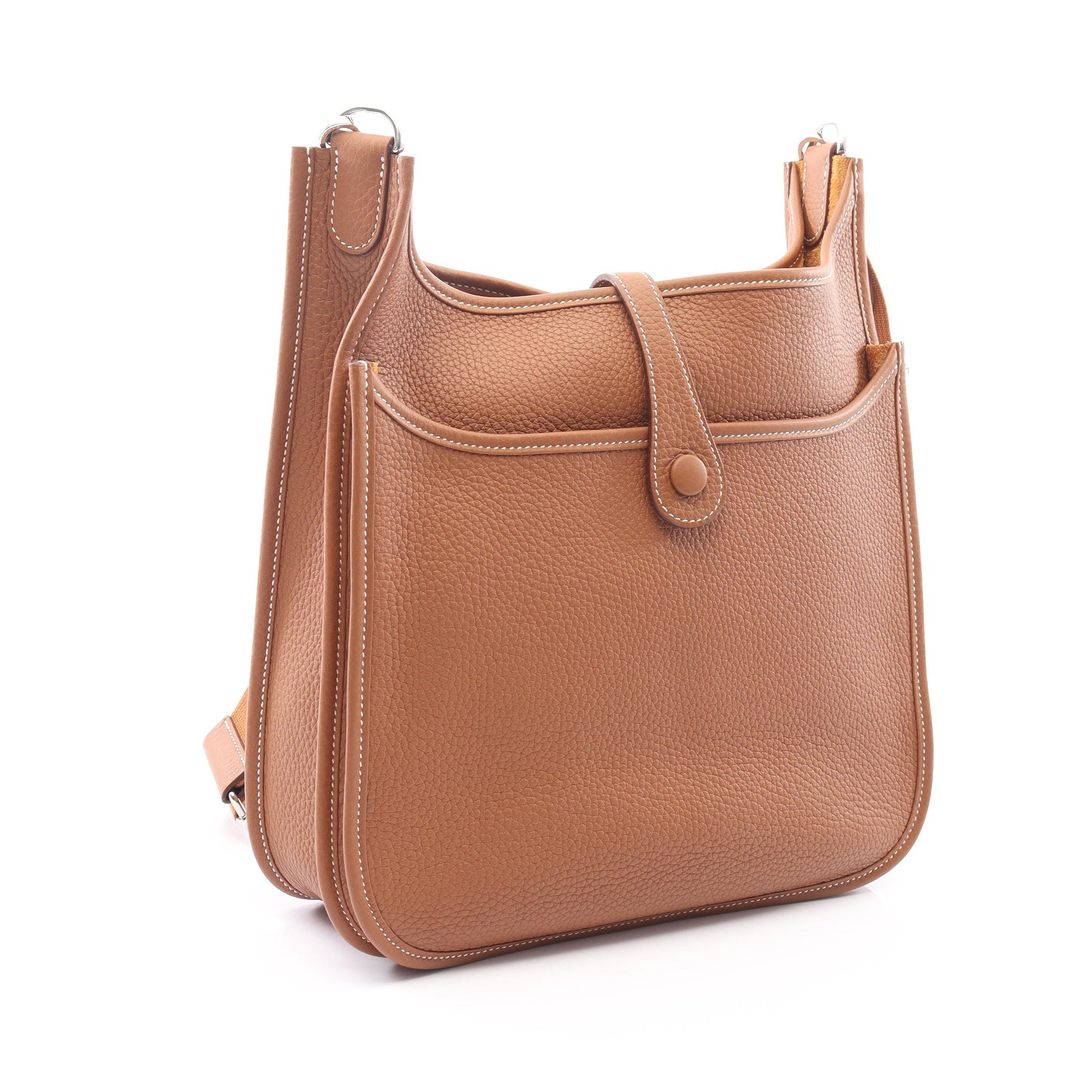 エヴリン 3 トロワ PM ゴールド ショルダーバッグ トリヨンクレマンス ライトブラウン シルバー金具 K刻印 エルメス バッグ HERMES
