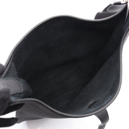 エヴリン 3 トロワ PM ショルダーバッグ トリヨンクレマンス ブラック シルバー金具 K刻印 エルメス バッグ HERMES