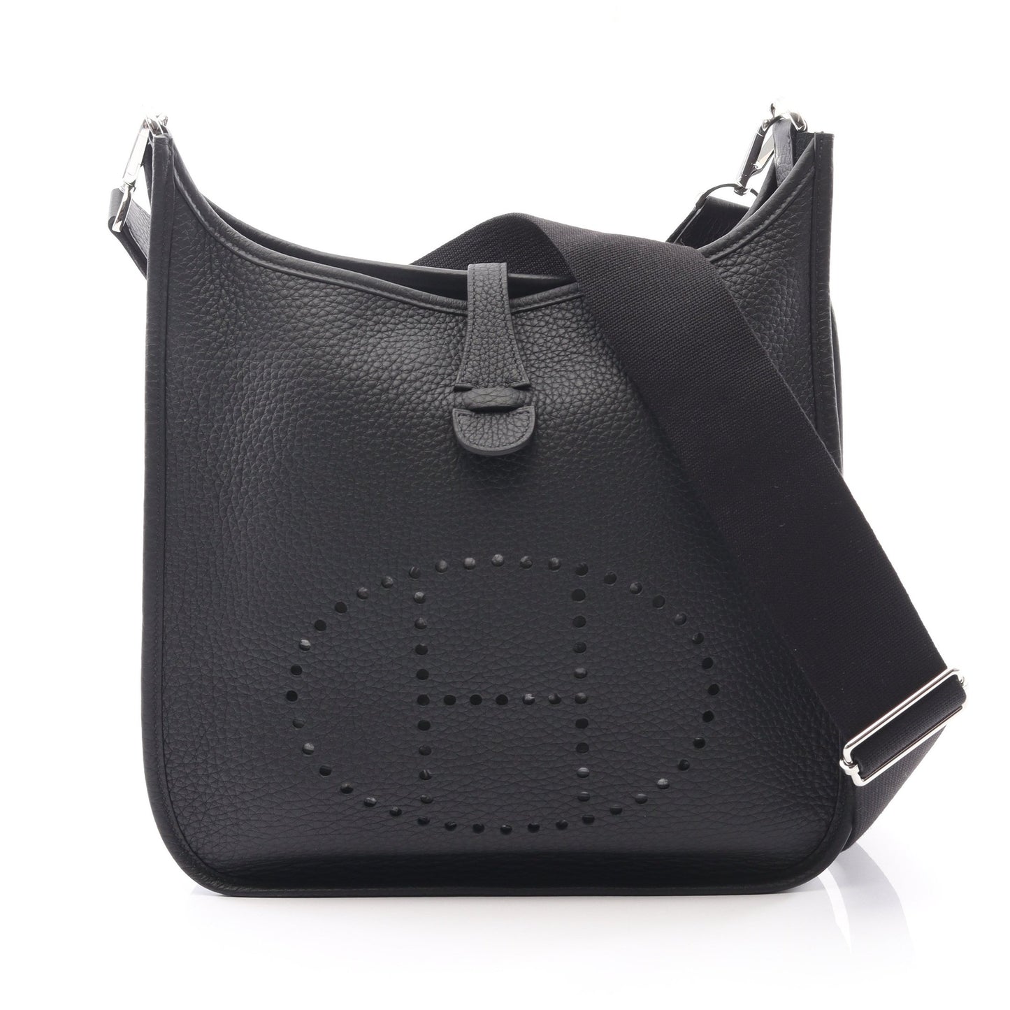 エヴリン 3 トロワ PM ショルダーバッグ トリヨンクレマンス ブラック シルバー金具 K刻印 エルメス バッグ HERMES