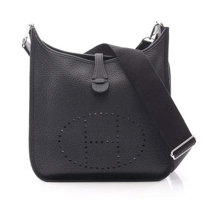 エヴリン 3 トロワ PM ショルダーバッグ トリヨンクレマンス ブラック シルバー金具 K刻印 エルメス バッグ HERMES