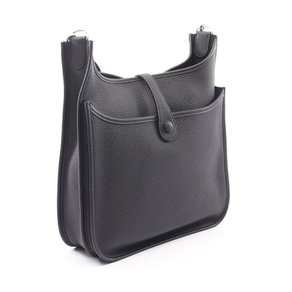 エヴリン 3 トロワ PM ショルダーバッグ トリヨンクレマンス ブラック シルバー金具 K刻印 エルメス バッグ HERMES