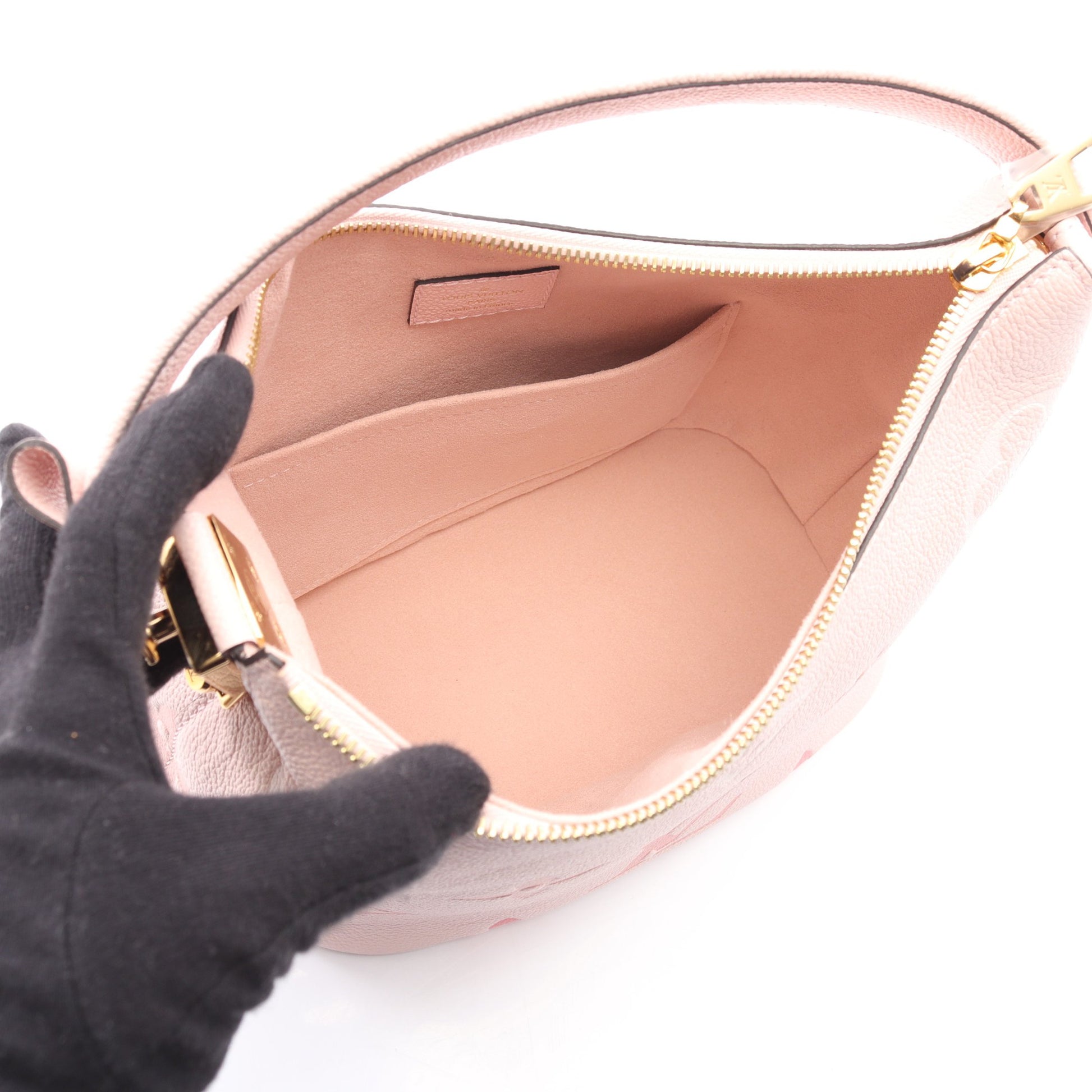 マシュマロPM モノグラムアンプラント ブトンドローズ ハンドバッグ レザー ピンク 2WAY ルイヴィトン バッグ LOUIS VUITTON