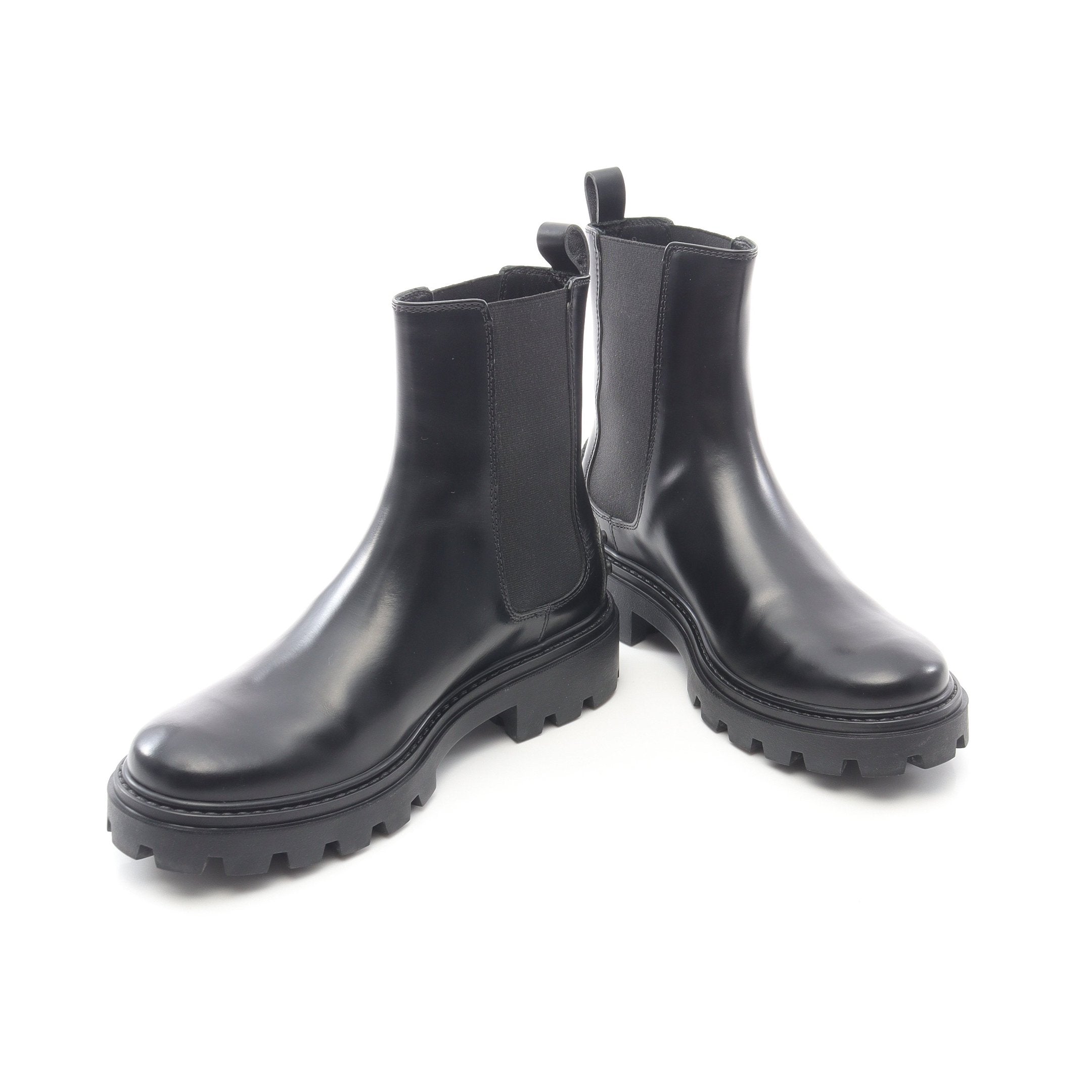 TOD'S ブラック サイドゴアブーツ サイドゴアブーツ レザー ブラック トッズ – RECLO