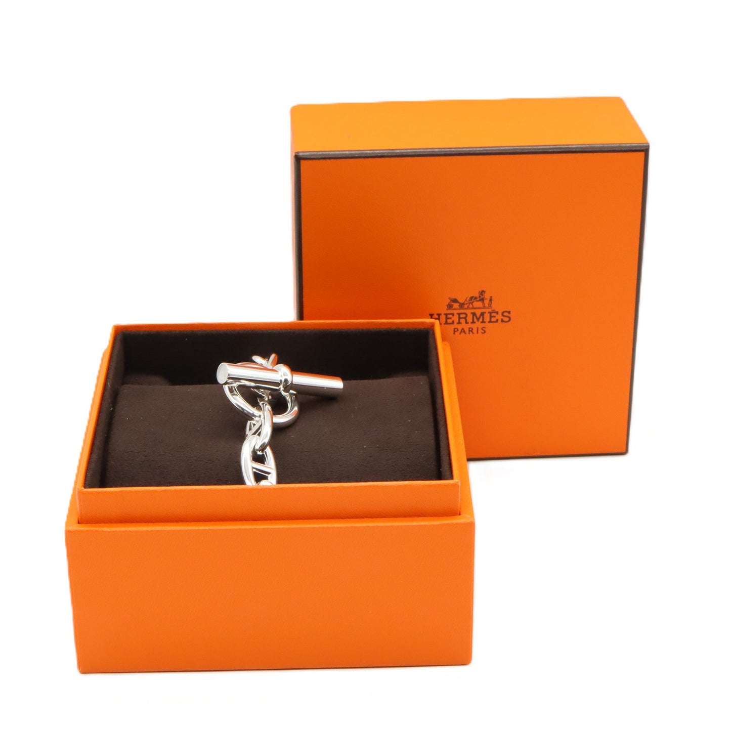 シェーヌダンクル MM 15コマ ブレスレットG ブレスレット SV925 シルバー エルメス アクセサリー HERMES