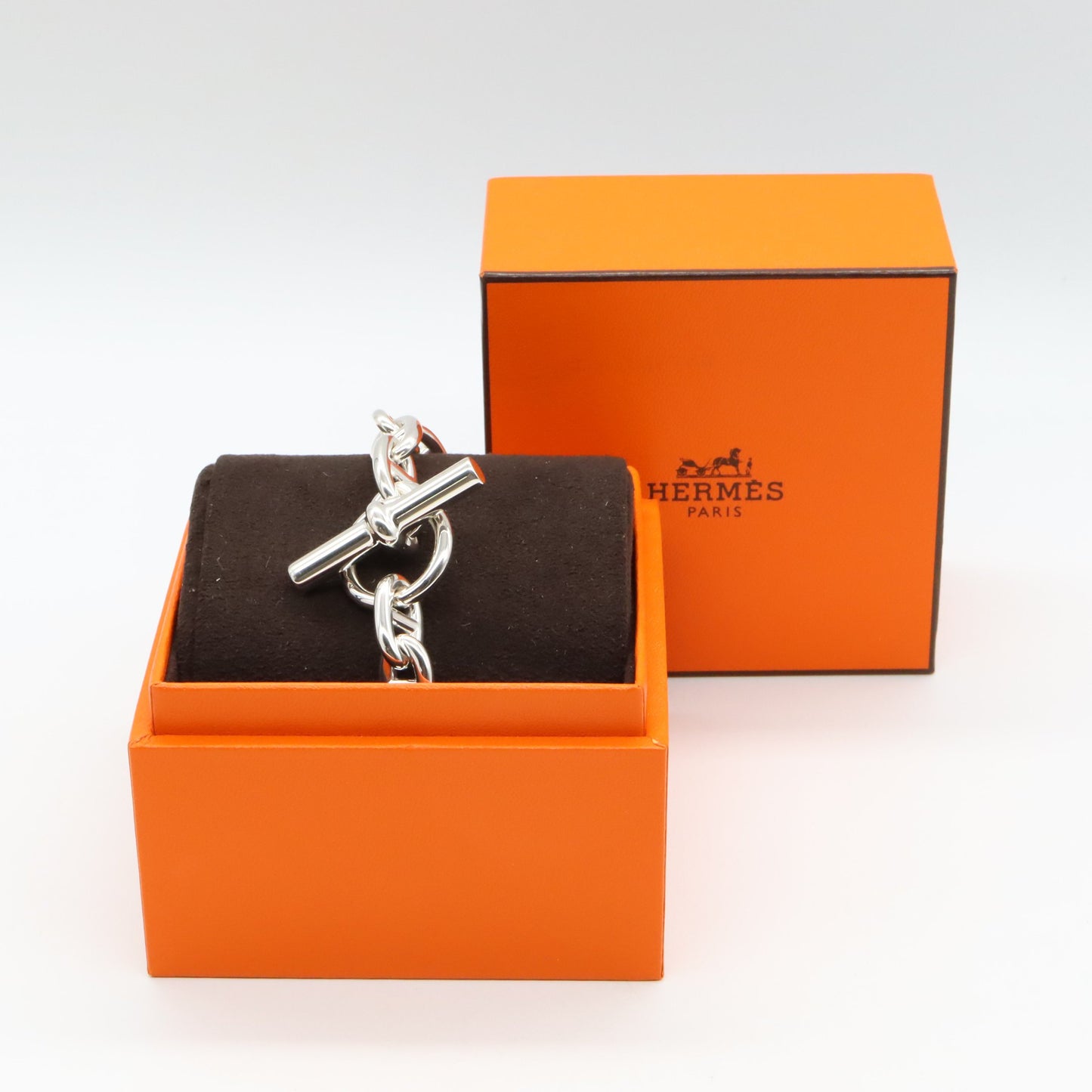 シェーヌダンクルブレスレット MM 17コマ ブレスレット SV925 シルバー エルメス アクセサリー HERMES