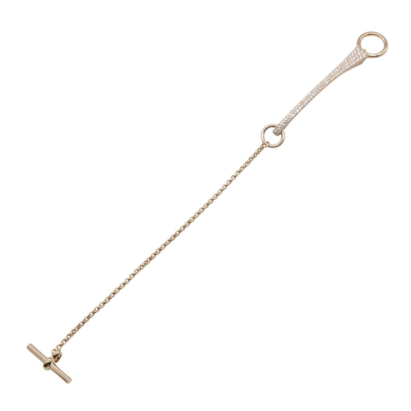 クルードフォルジュ ダイヤ ブレスレット ブレスレット K18PG ダイヤモンド ピンクゴールド クリア エルメス アクセサリー HERMES