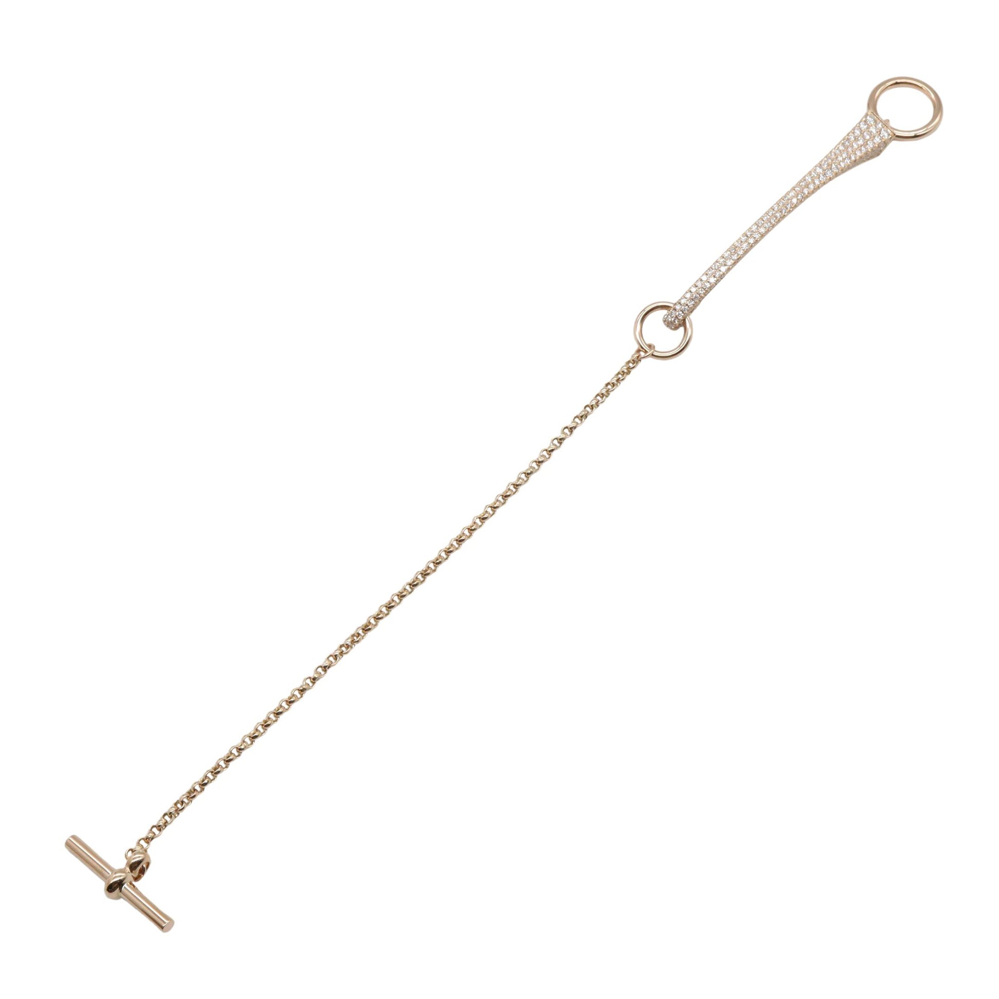 クルードフォルジュ ダイヤ ブレスレット ブレスレット K18PG ダイヤモンド ピンクゴールド クリア エルメス アクセサリー HERMES