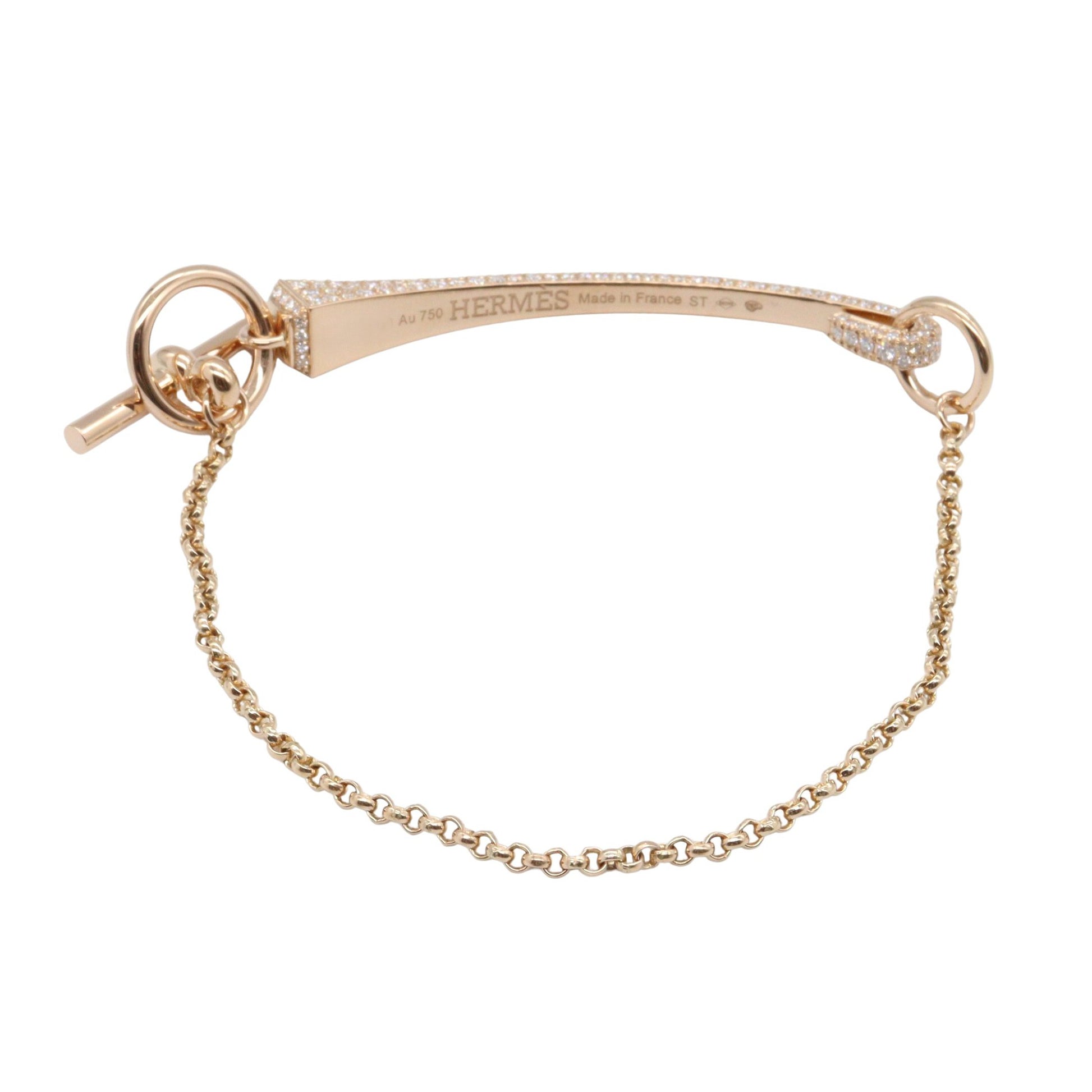 クルードフォルジュ ダイヤ ブレスレット ブレスレット K18PG ダイヤモンド ピンクゴールド クリア エルメス アクセサリー HERMES