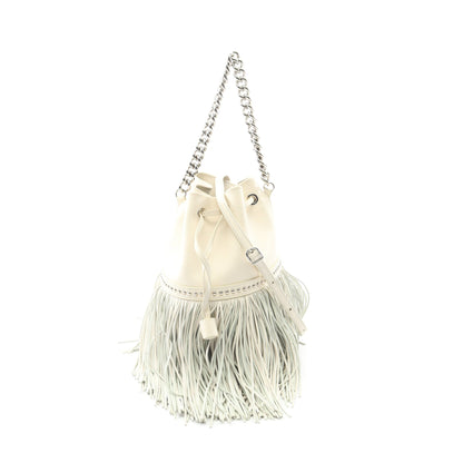 MEDIUM FRINGE CARNIVAL フリンジカーニバル チェーンハンドバッグ レザー ホワイト 2WAY ジェイアンドエムデヴィッドソン バッグ J&M DAVIDSON