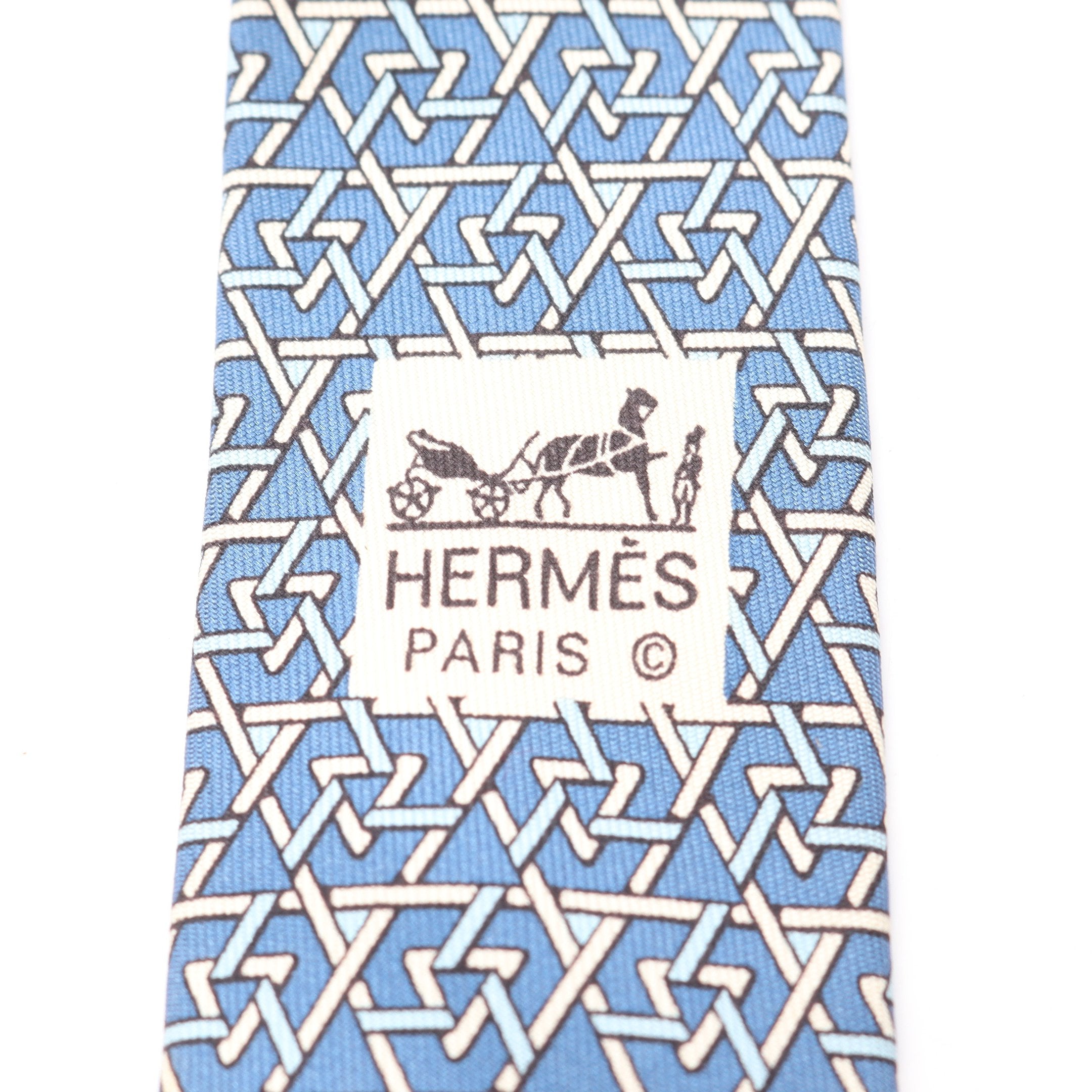 HERMES マルチカラードット柄 ネクタイ 総柄 ネクタイ シルク ブルー マルチカラー エルメス – RECLO