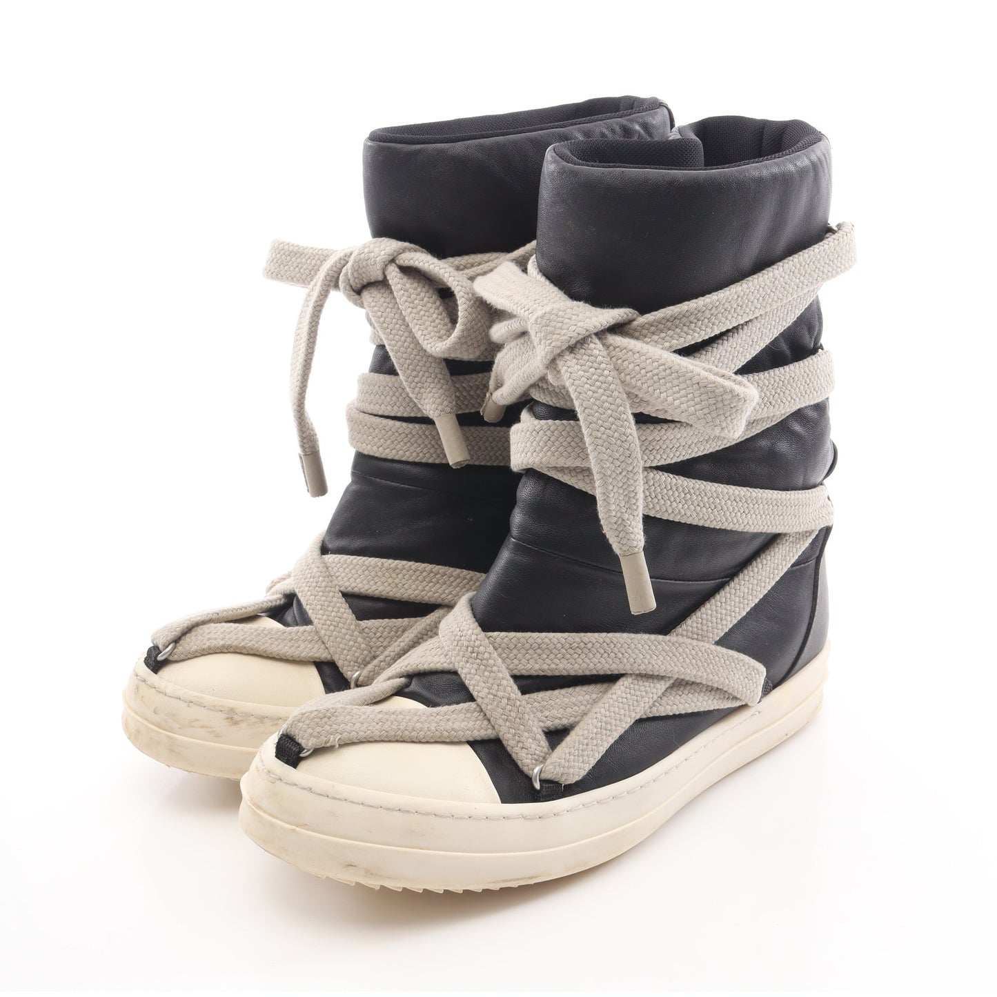 Jumbo Puffer Boots ブーツ レザー ブラック リックオウエンス シューズ Rick Owens