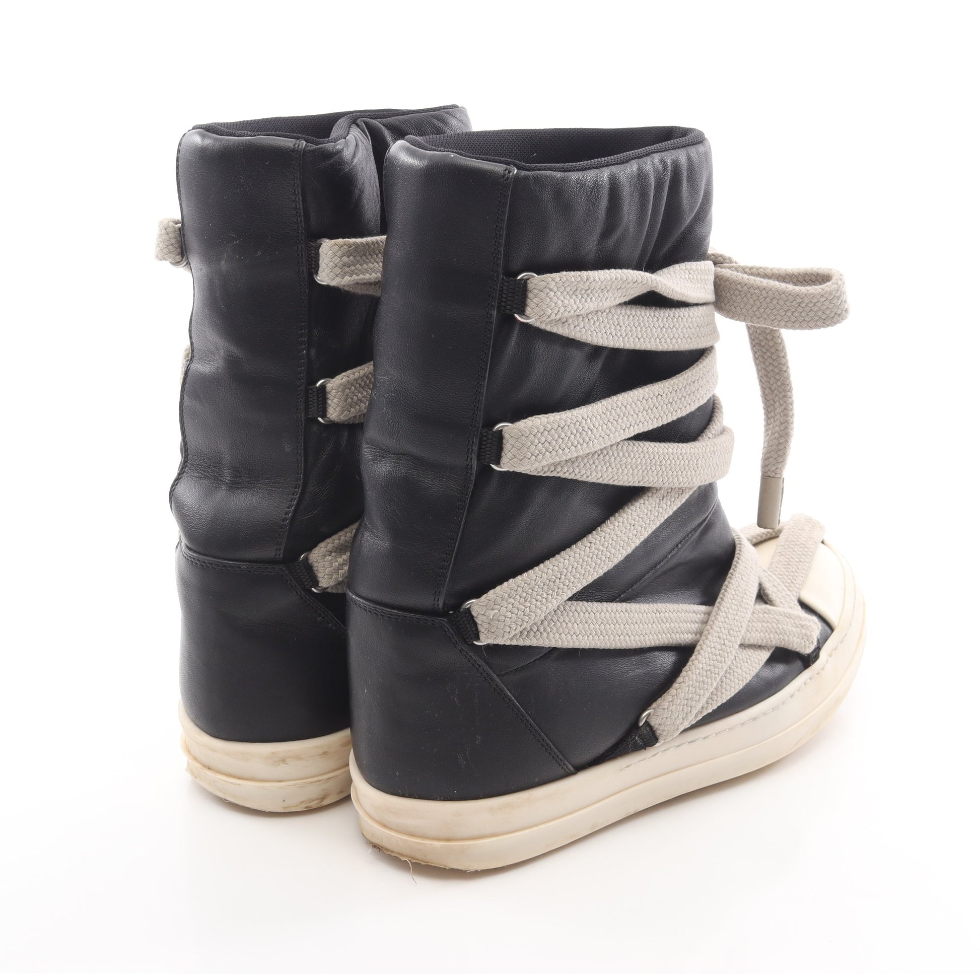 Jumbo Puffer Boots ブーツ レザー ブラック リックオウエンス シューズ Rick Owens