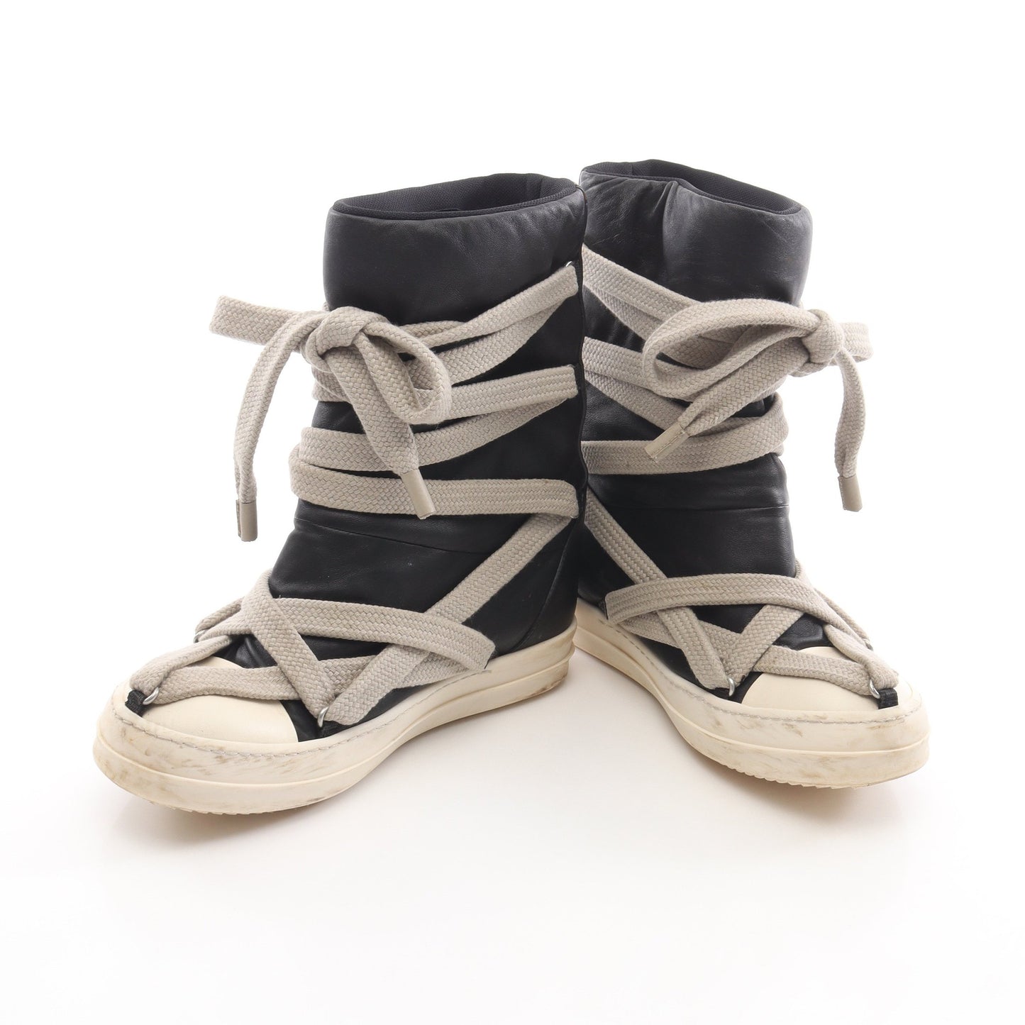 Jumbo Puffer Boots ブーツ レザー ブラック リックオウエンス シューズ Rick Owens