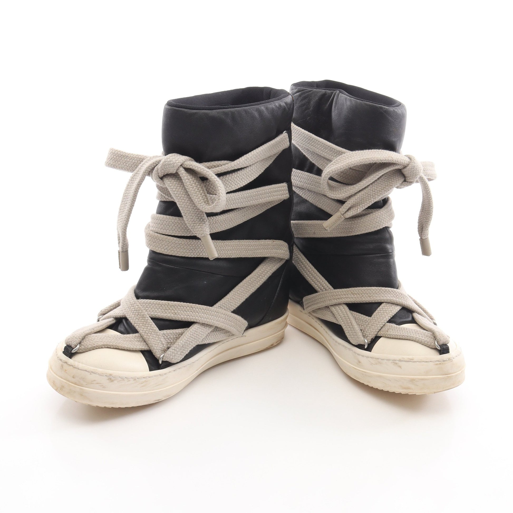 Jumbo Puffer Boots ブーツ レザー ブラック リックオウエンス シューズ Rick Owens