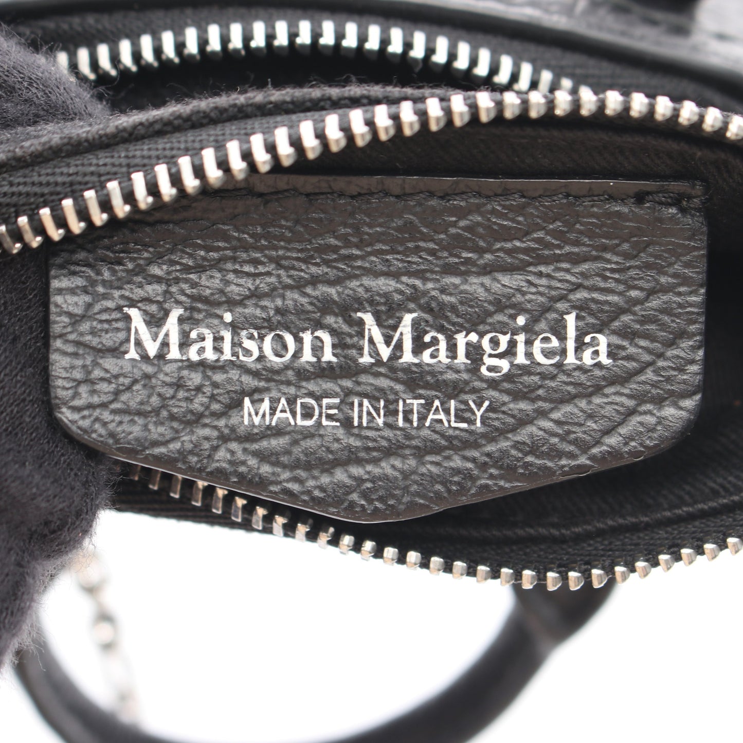 5AC BABY 2WAY チェーンショルダーバッグ レザー ブラック メゾンマルジェラ11 バッグ Maison Margiela 11