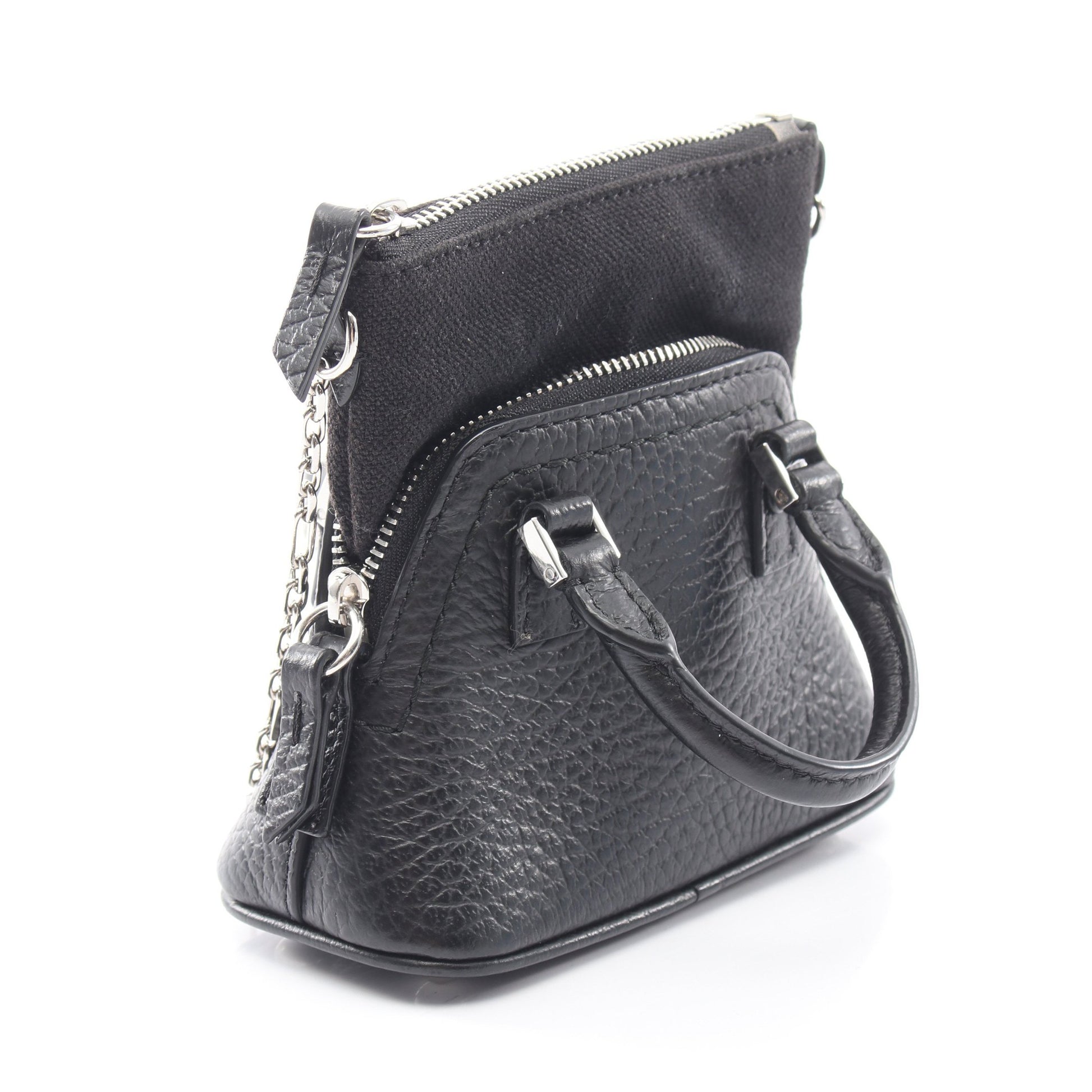 5AC BABY 2WAY チェーンショルダーバッグ レザー ブラック メゾンマルジェラ11 バッグ Maison Margiela 11