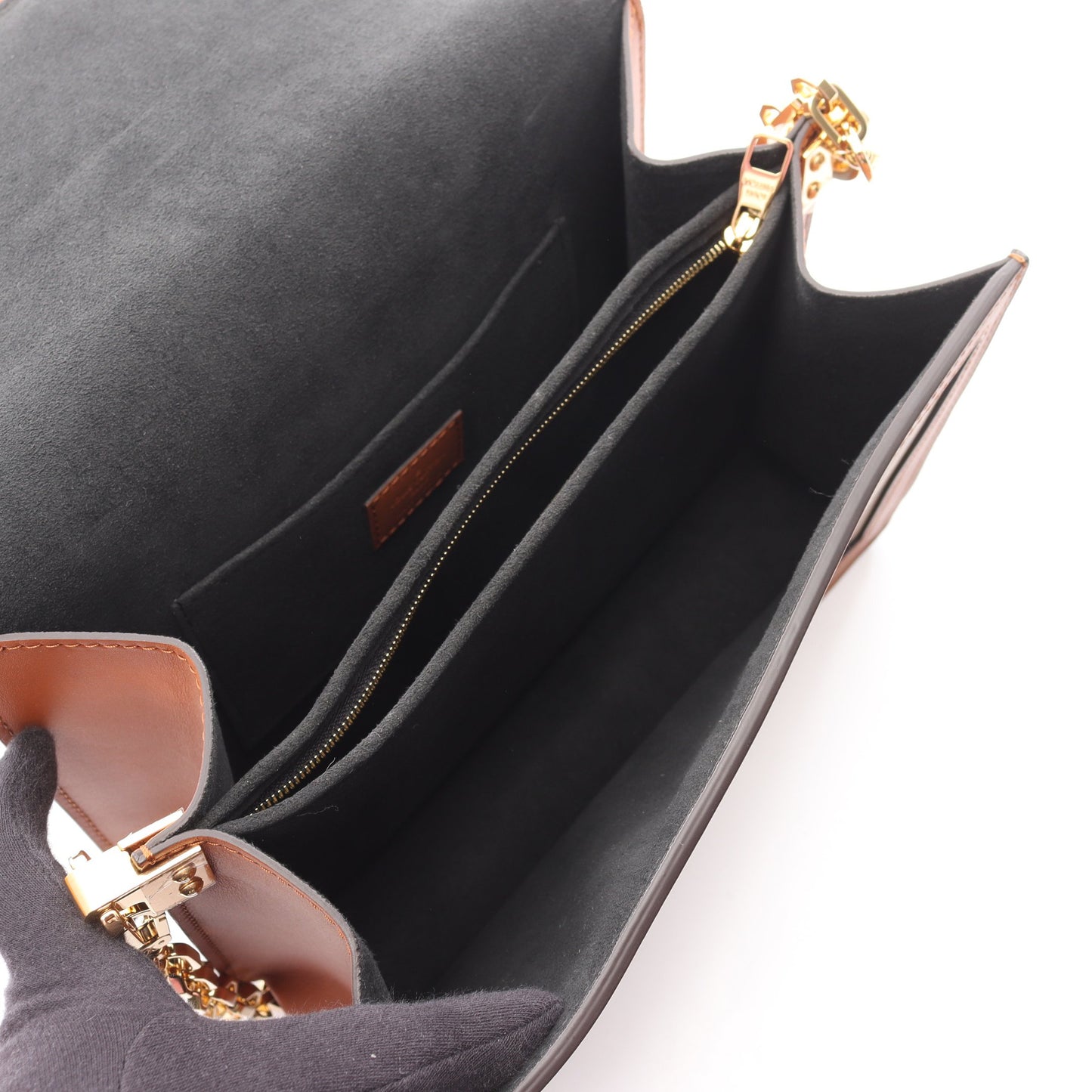 ドーフィーヌMM モノグラムリバース チェーンショルダーバッグ PVC レザー ブラウン 2WAY ルイヴィトン バッグ LOUIS VUITTON
