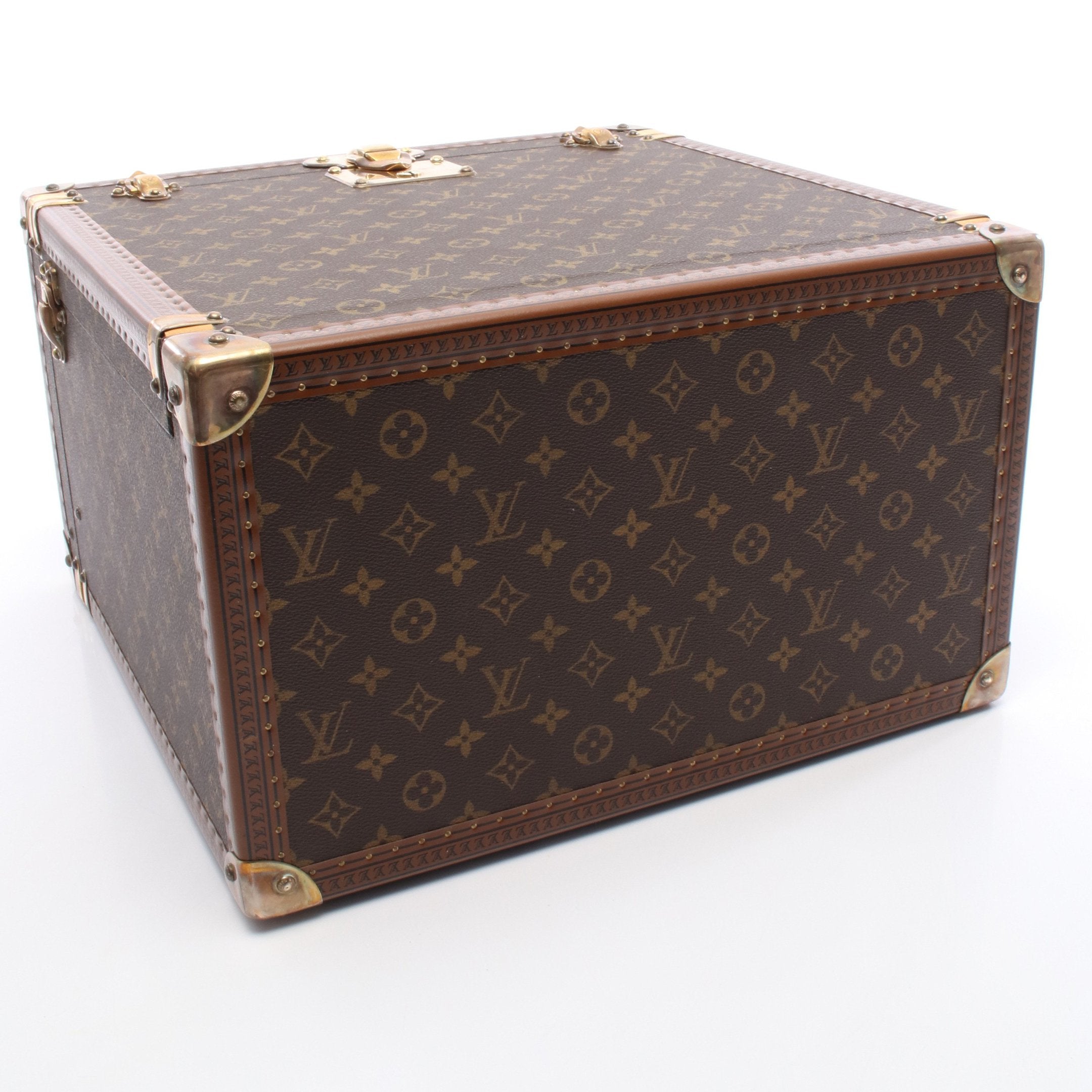 LOUIS VUITTON ルイヴィトン モノグラム ケース PVC ボワット マン モントル モノグラム トランクケース PVC レザー