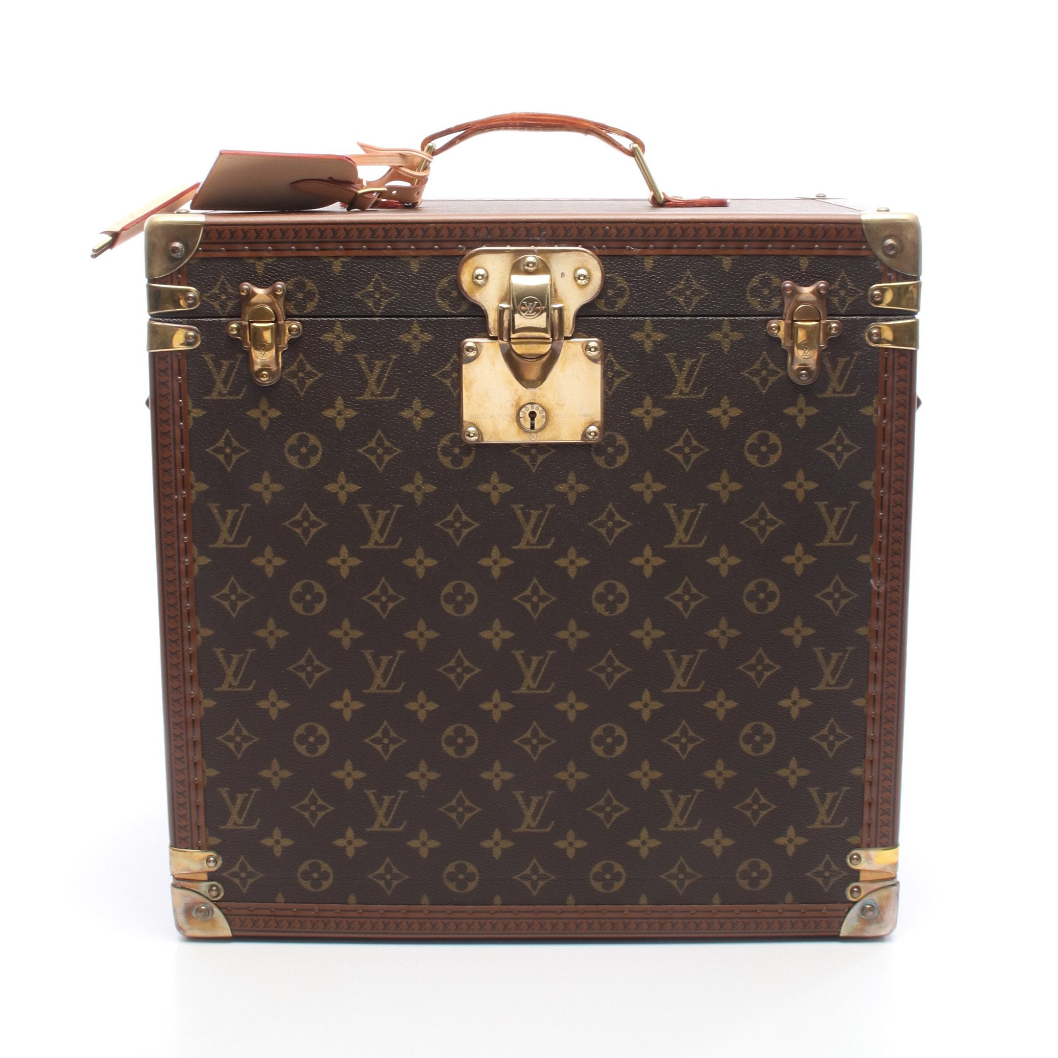 値下げ‼️配送OK‼️ Louis Vuitton モノグラム レザーケース ボワット マン モントル モノグラム トランクケース PVC レザー