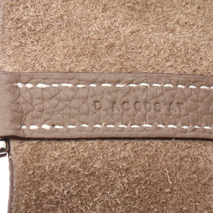 ピコタンロックMM エトゥープ ハンドバッグ トリヨンクレマンス グレーブラウン シルバー金具 D刻印 エルメス バッグ HERMES