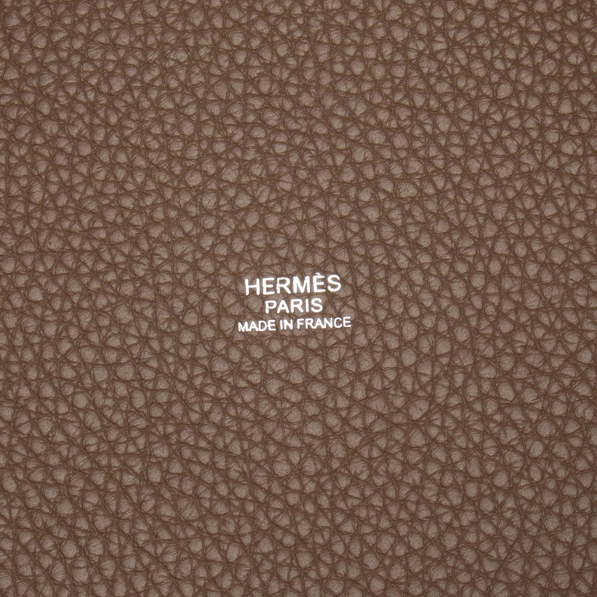 ピコタンロックMM エトゥープ ハンドバッグ トリヨンクレマンス グレーブラウン シルバー金具 D刻印 エルメス バッグ HERMES