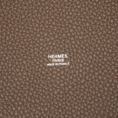 ピコタンロックMM エトゥープ ハンドバッグ トリヨンクレマンス グレーブラウン シルバー金具 D刻印 エルメス バッグ HERMES