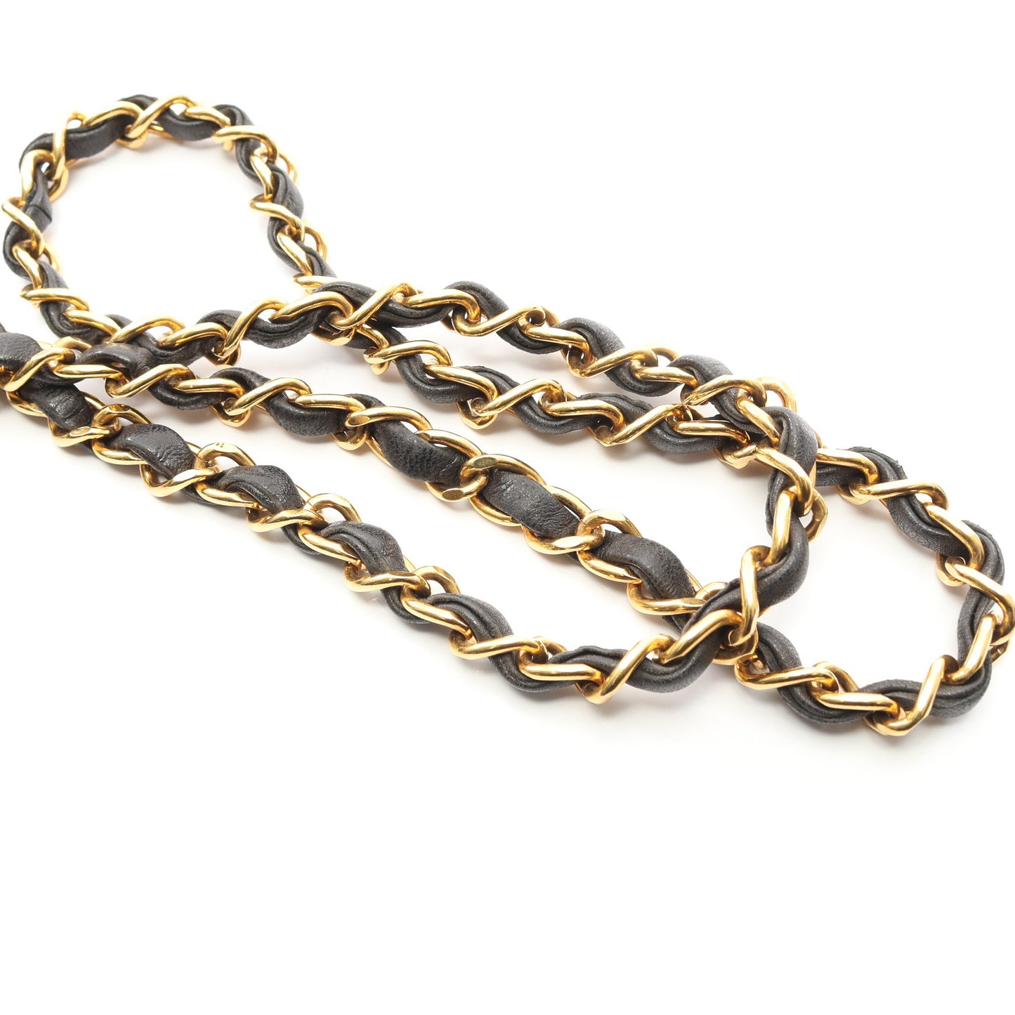 マトラッセ ダイアナフラップ チェーンショルダーバッグ ラムスキン ブラック ゴールド金具 シャネル バッグ CHANEL