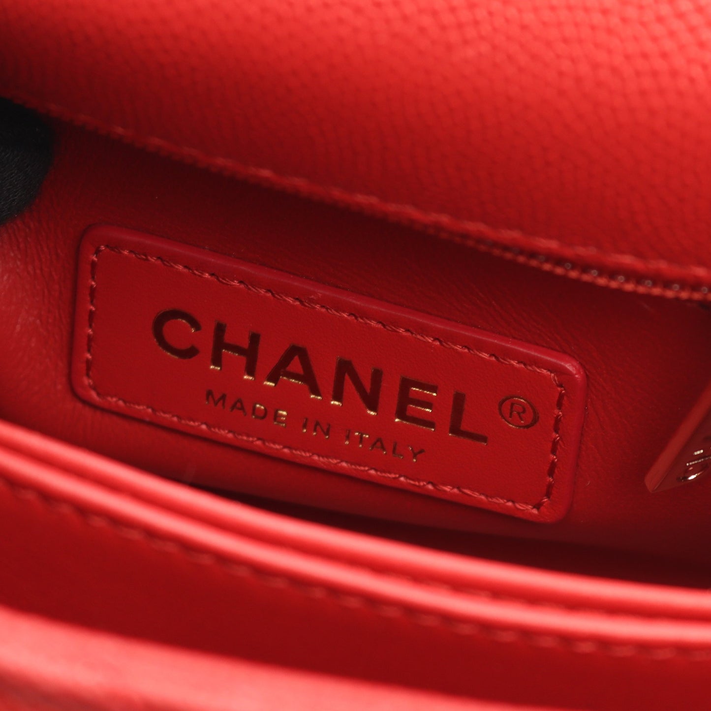 ココハンドルXXS トップハンドル ハンドバッグ キャビアスキン レッド ゴールド金具 2WAY シャネル バッグ CHANEL