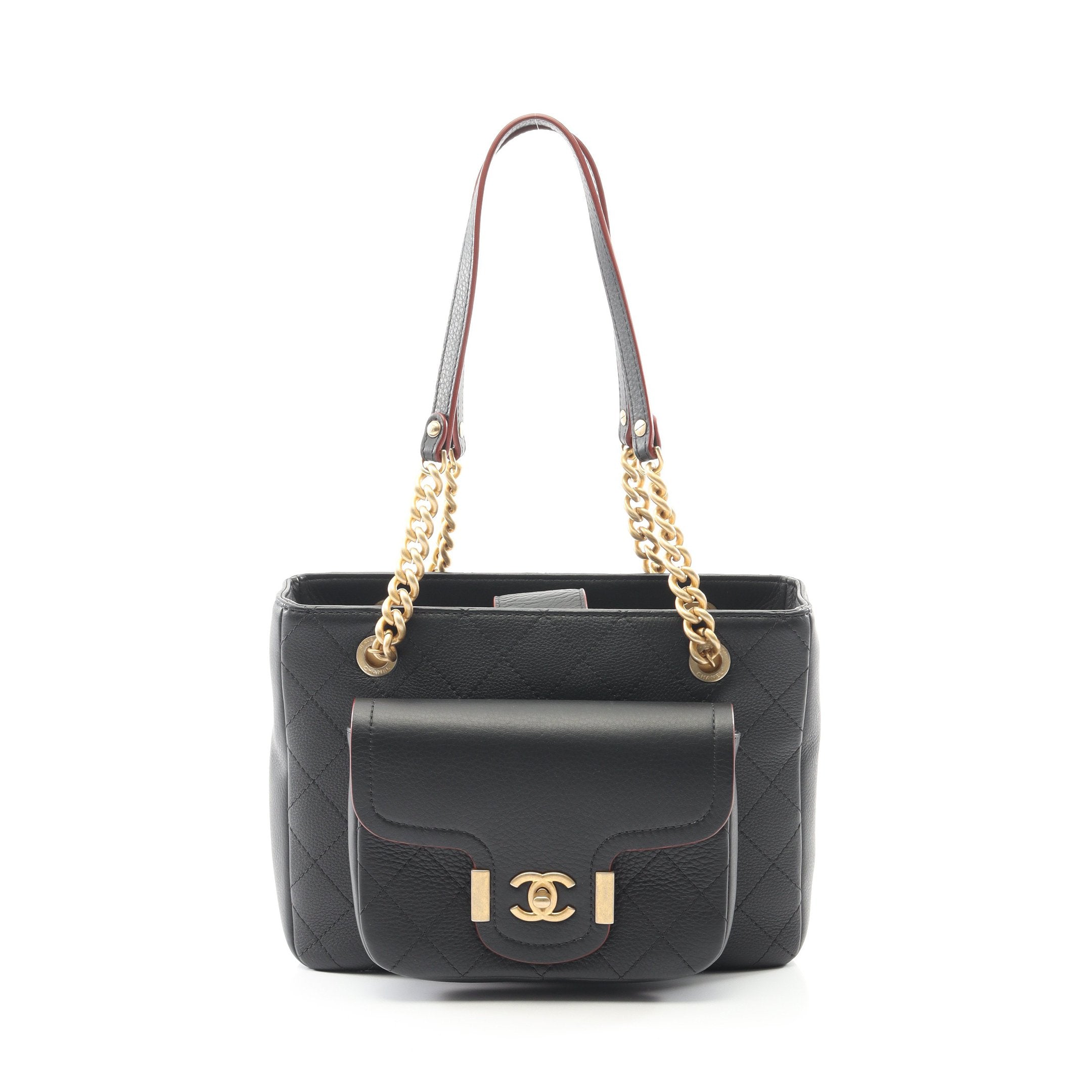 マトラッセ チェーンショルダーバッグ チェーントートバッグ レザー