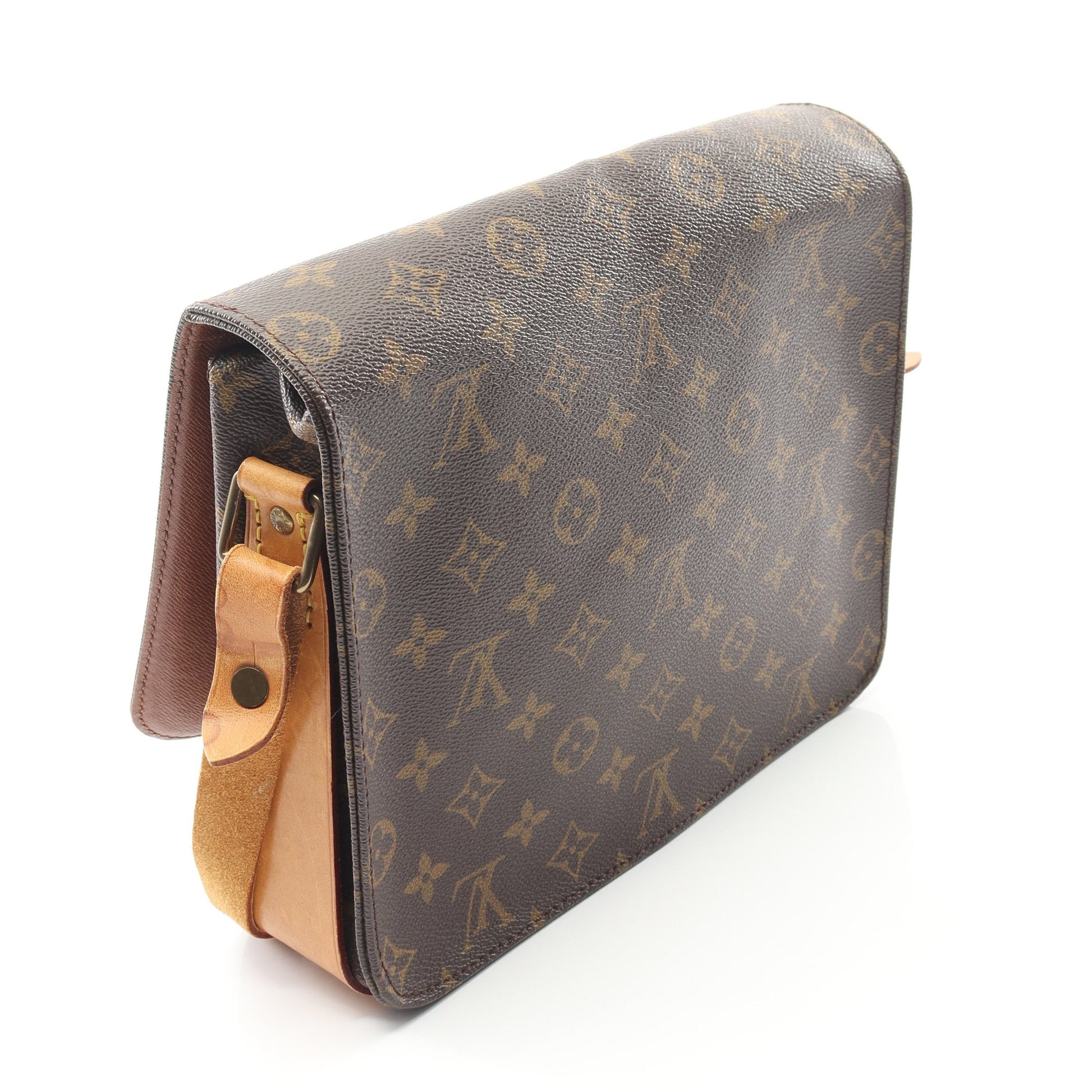 カルトシエールGM モノグラム ショルダーバッグ PVC レザー ブラウン ルイヴィトン バッグ LOUIS VUITTON